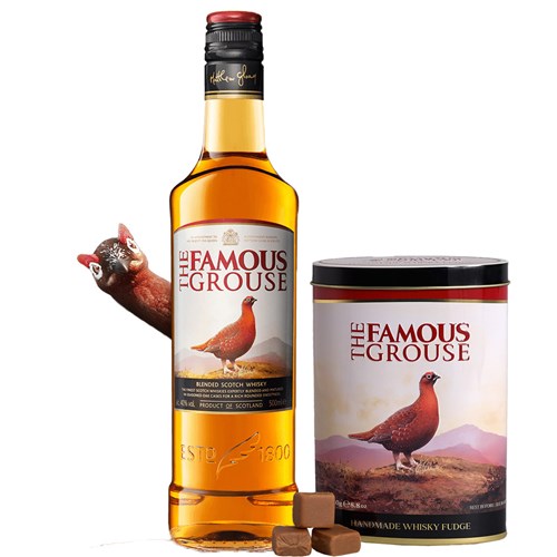 The Famous Grouse Whisky 70cl and Fudge 320g